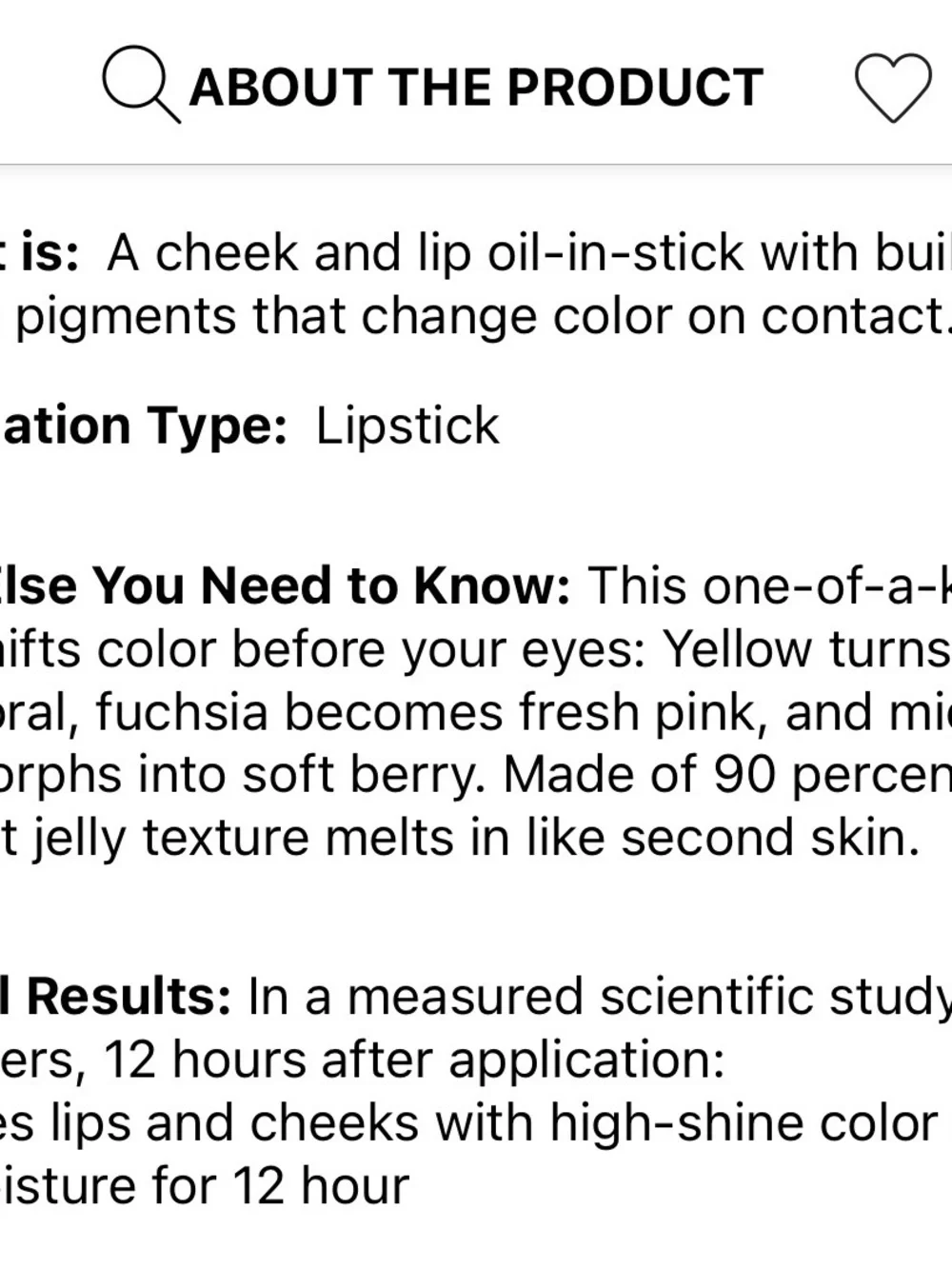 SEPHORA COLLECTION Color Twister Color Changing Oil-in-Stick for Lip + Cheek